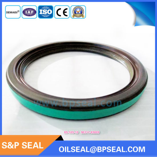 DOUBLE LIP NITRILE ROTARY SHAFT OIL SEAL WITH GARTER SPRING 85 105 10